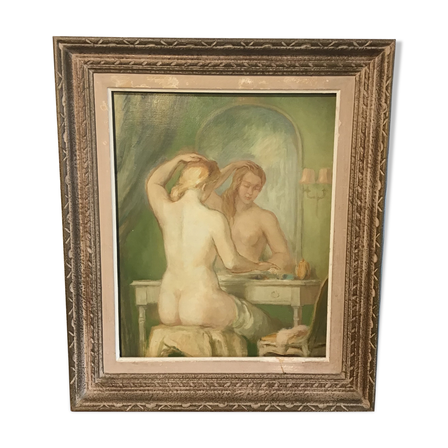 Female nude painting