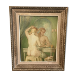 Female nude painting