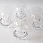4 verres à whisky hauts en cristal