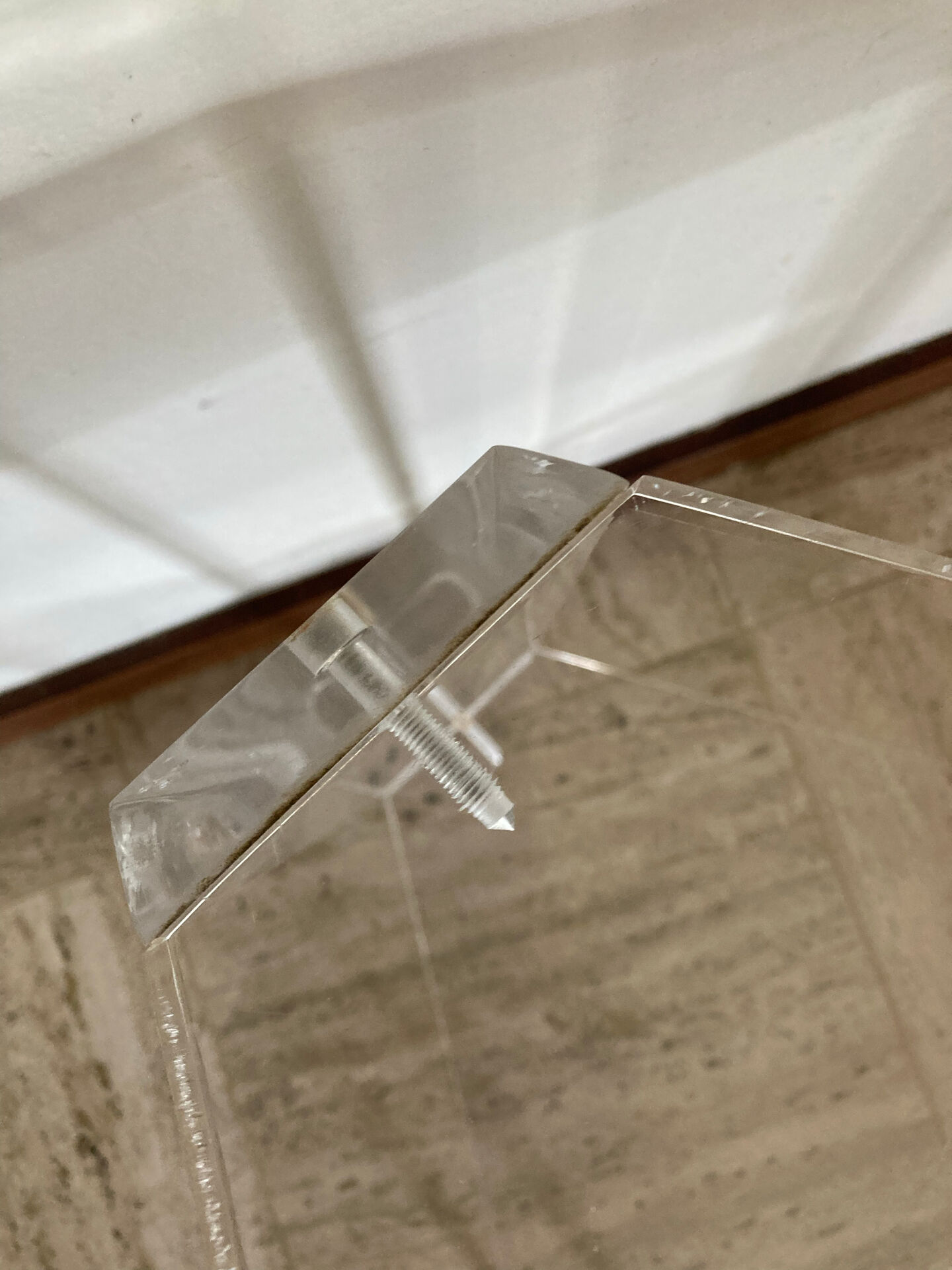 Small piece of Altuglas sofa by David Lange.