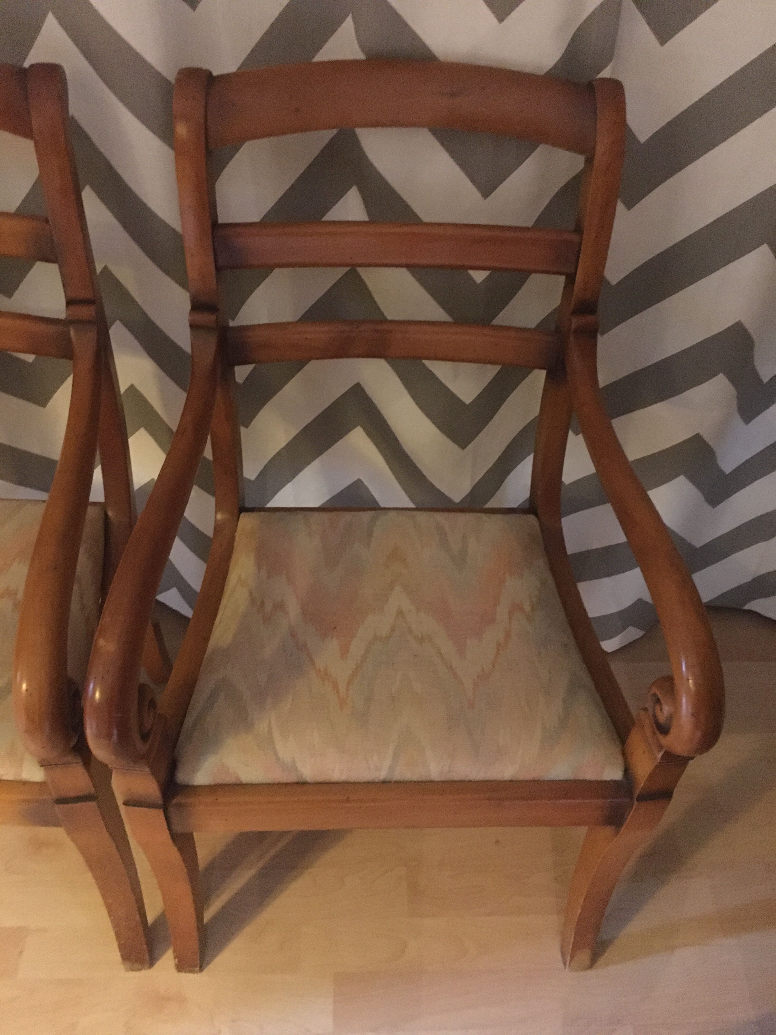 Pair of cherry armchairs