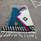 Moroccan blue rug personalized Beni Ourain colorful 250/150cm
