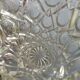 Four bohemian crystal vases