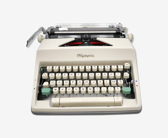 Machine à écrire Olympia SM9 beige révisée ruban neuf 1978