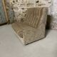 Vintage convertible armchair into a guest bed