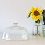 Glass cheese bell, vintage