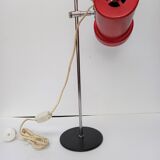 Vintage adjustable desk lamp red