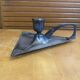 Handheld Candle Holder Art Nouveau Silver Metal Vintage Triangle