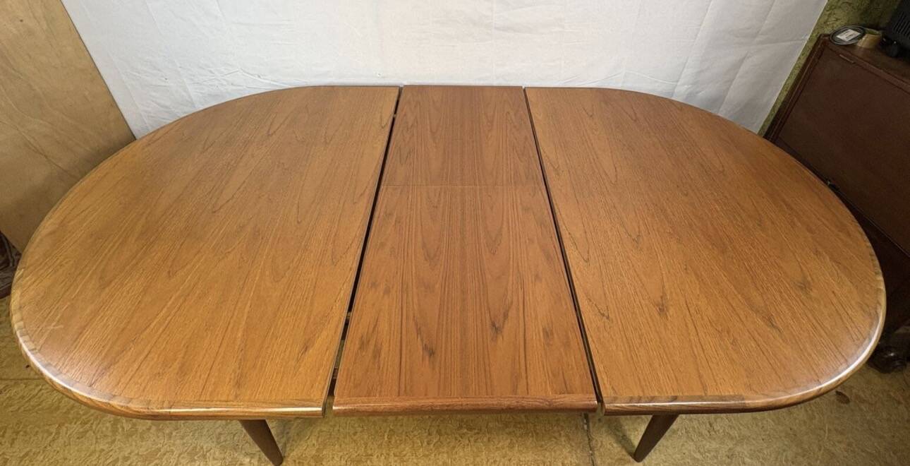MidCentury Retro Vintage Teak Oval Extending Dining Table G Plan Fresco1960