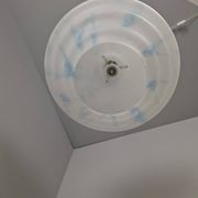 Napako Midcentury Modern Pendant Lamp in Opaline Glass and Brass, Czechoslovakia