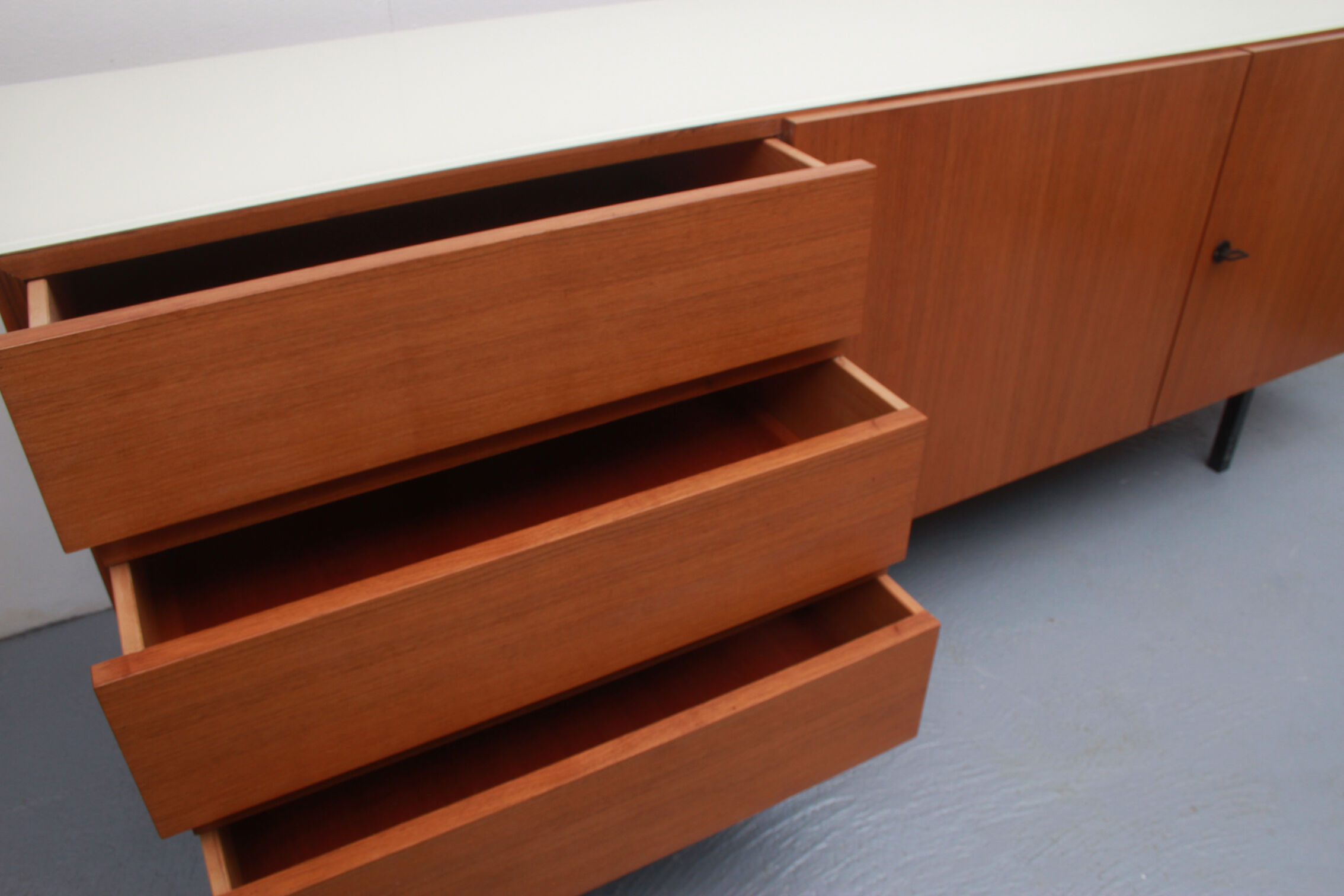 1960s sideboard in teak, 180cm