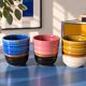 Ceramic cup trio