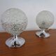 Glass Bubble Table Lamps, 1970s, Set of 2