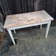 Old wooden bistro table