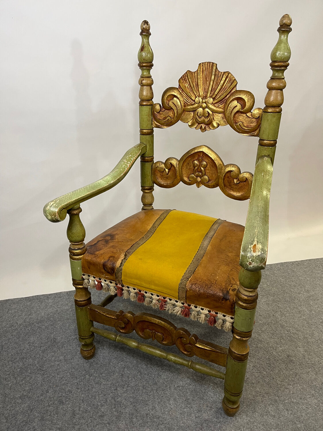 Baroque throne armchair