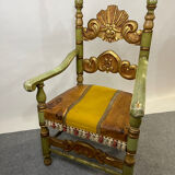 Baroque throne armchair