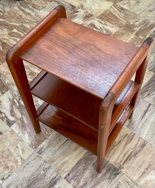 Teak sofa end table 1950 France