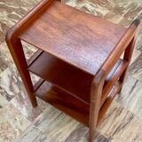 Teak sofa end table 1950 France
