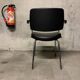 Fauteuil Vintage Design Rétro Skaï Noir
