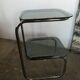 Chrome and glass bedside