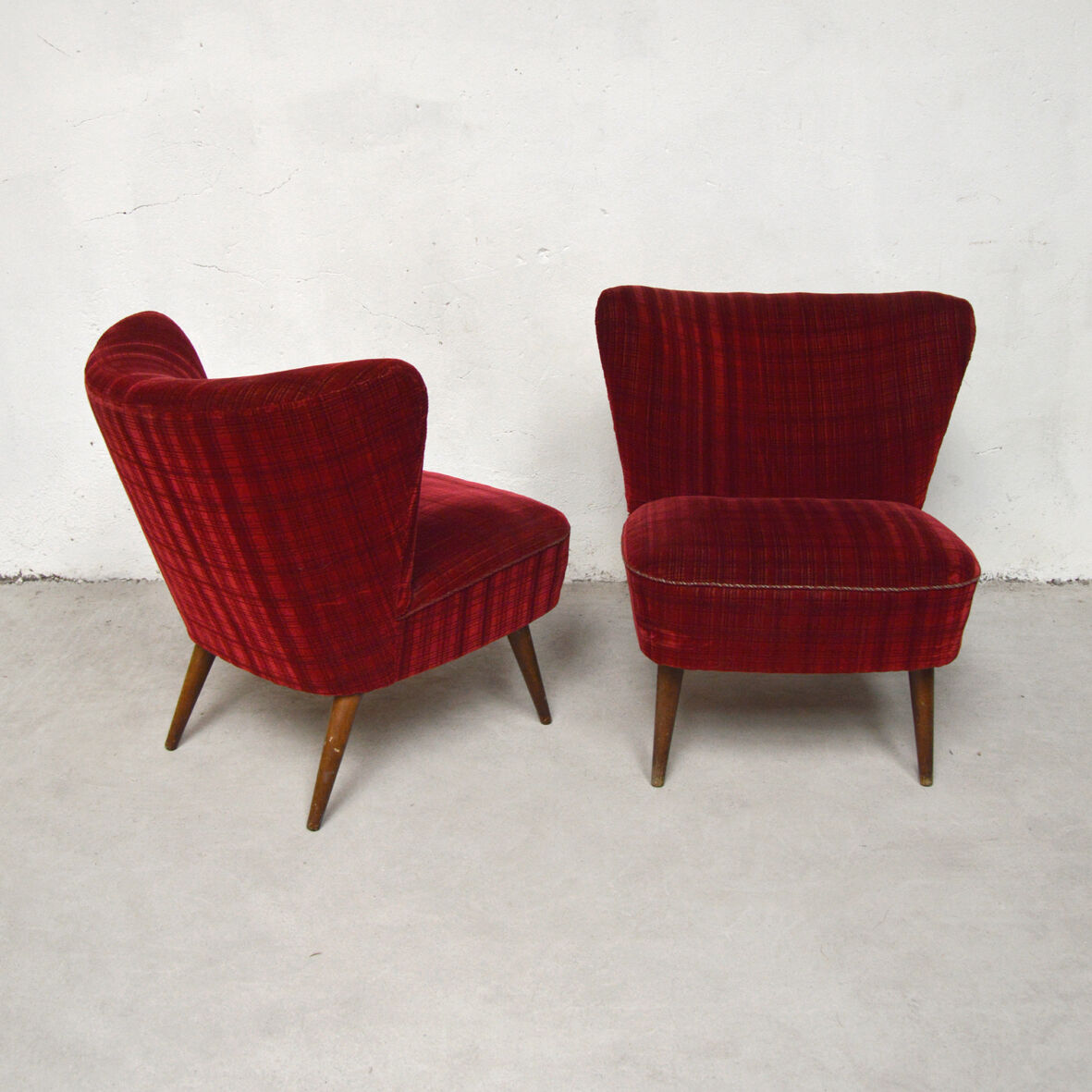 Paire de fauteuils cocktail 1960