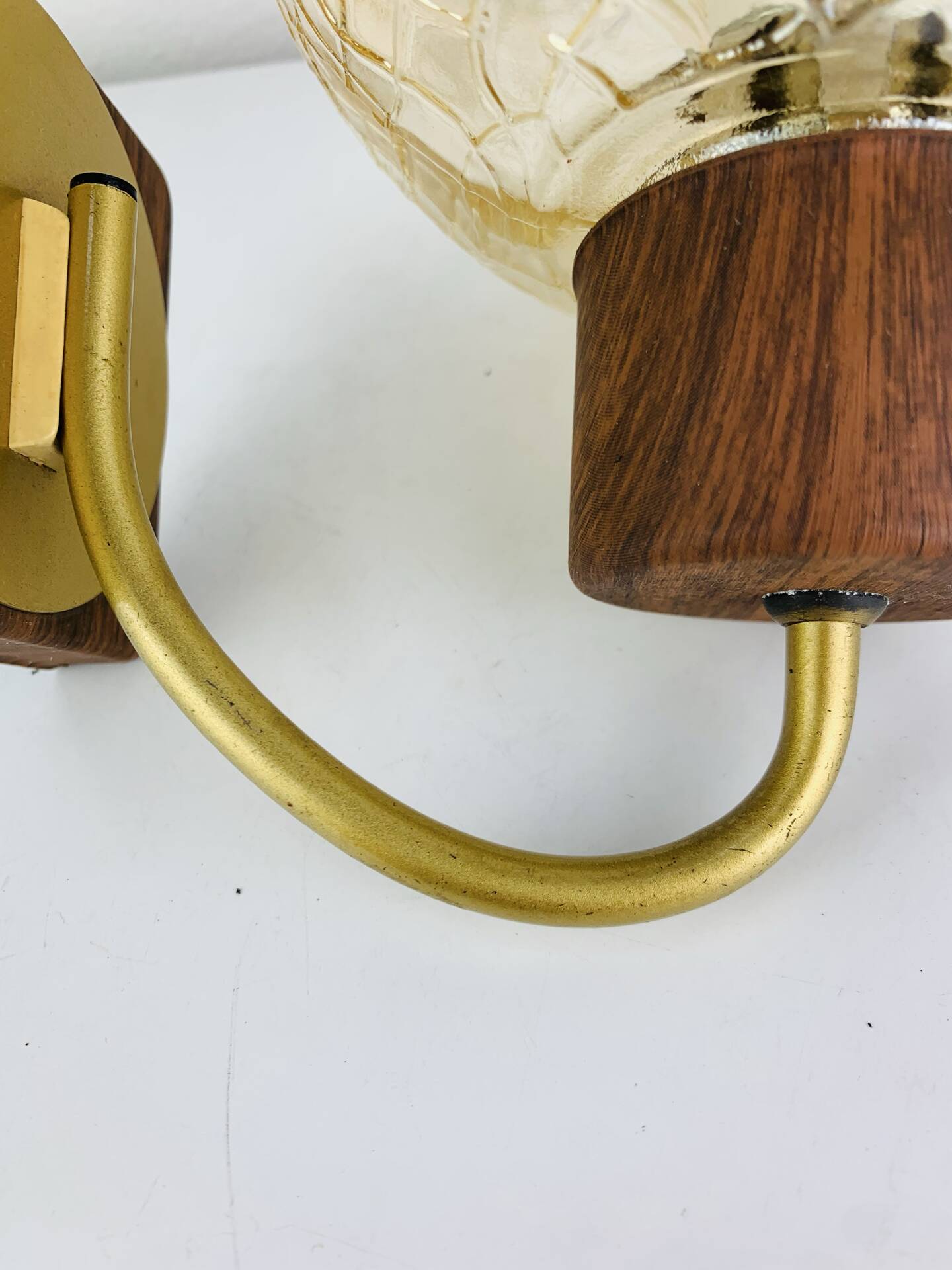 Globe glass wall light from the 1960s in Scandinavian style.