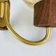 Globe glass wall light from the 1960s in Scandinavian style.