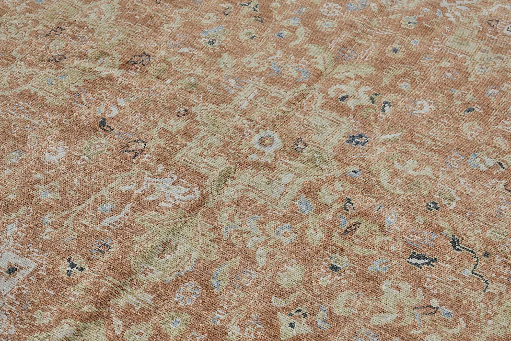Turkish Handcrafted Loom Oushak Rug 206 cm x 295 cm