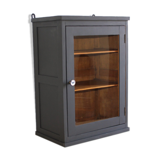 Old wooden wall showcase