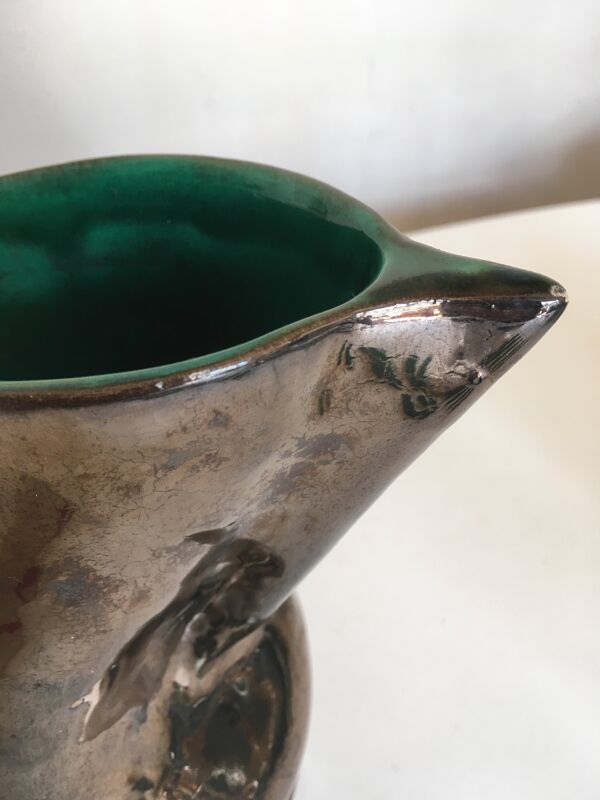 Vase en terre vernissée Vallauris 1960