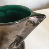 Vallauris 1960 glazed earth vase