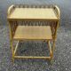 table d'appoint en rotin et osier  1970