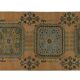 One-of-a-kind turkish handwoven vintage rug - rustic vintage charm 343x 80