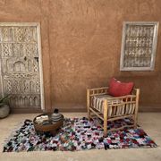 Tapis Berbère Boucherouite coloré - 102 x 239 cm