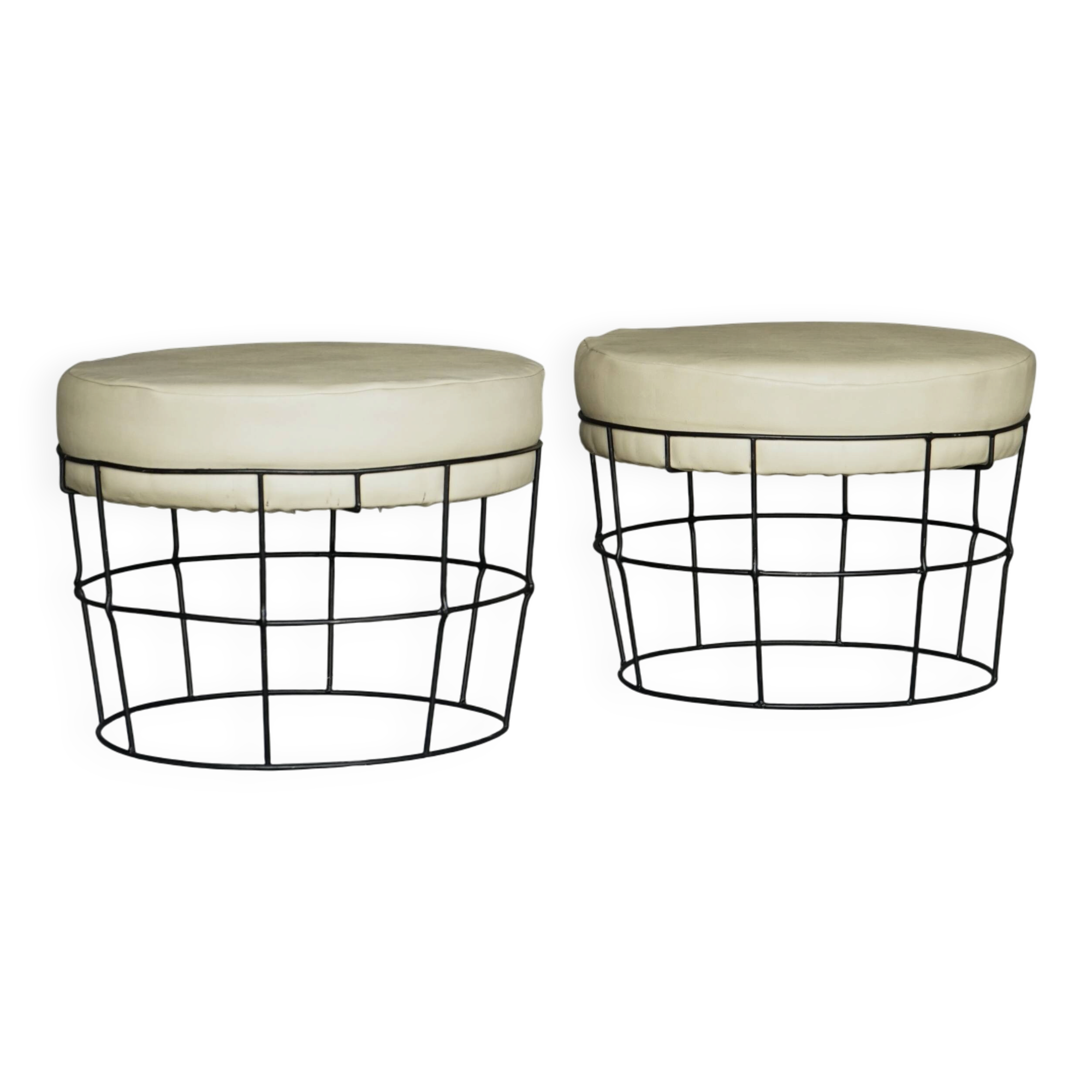 Mid-century Panton style String stools. 1960s
