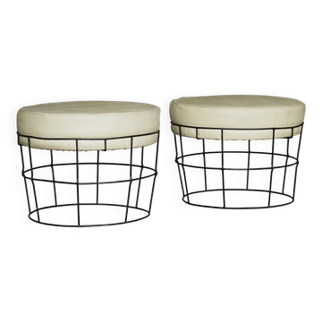 Tabourets String de style Panton des années 1960.