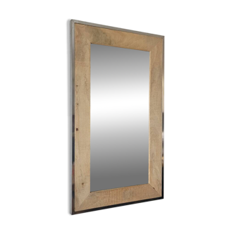 Miroir en pin et inox