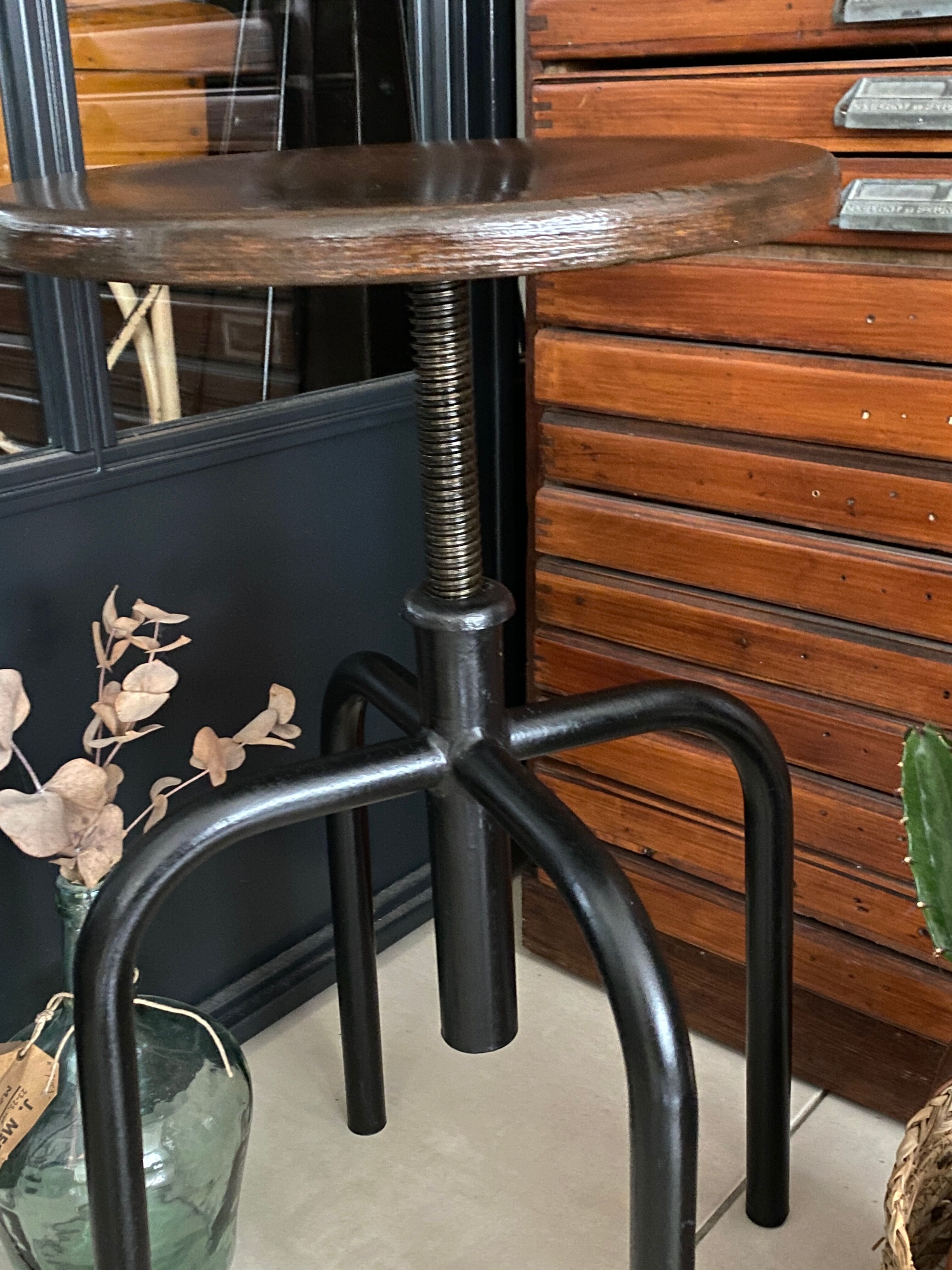 Vintage industrial stool