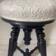 Reupholstered piano stool