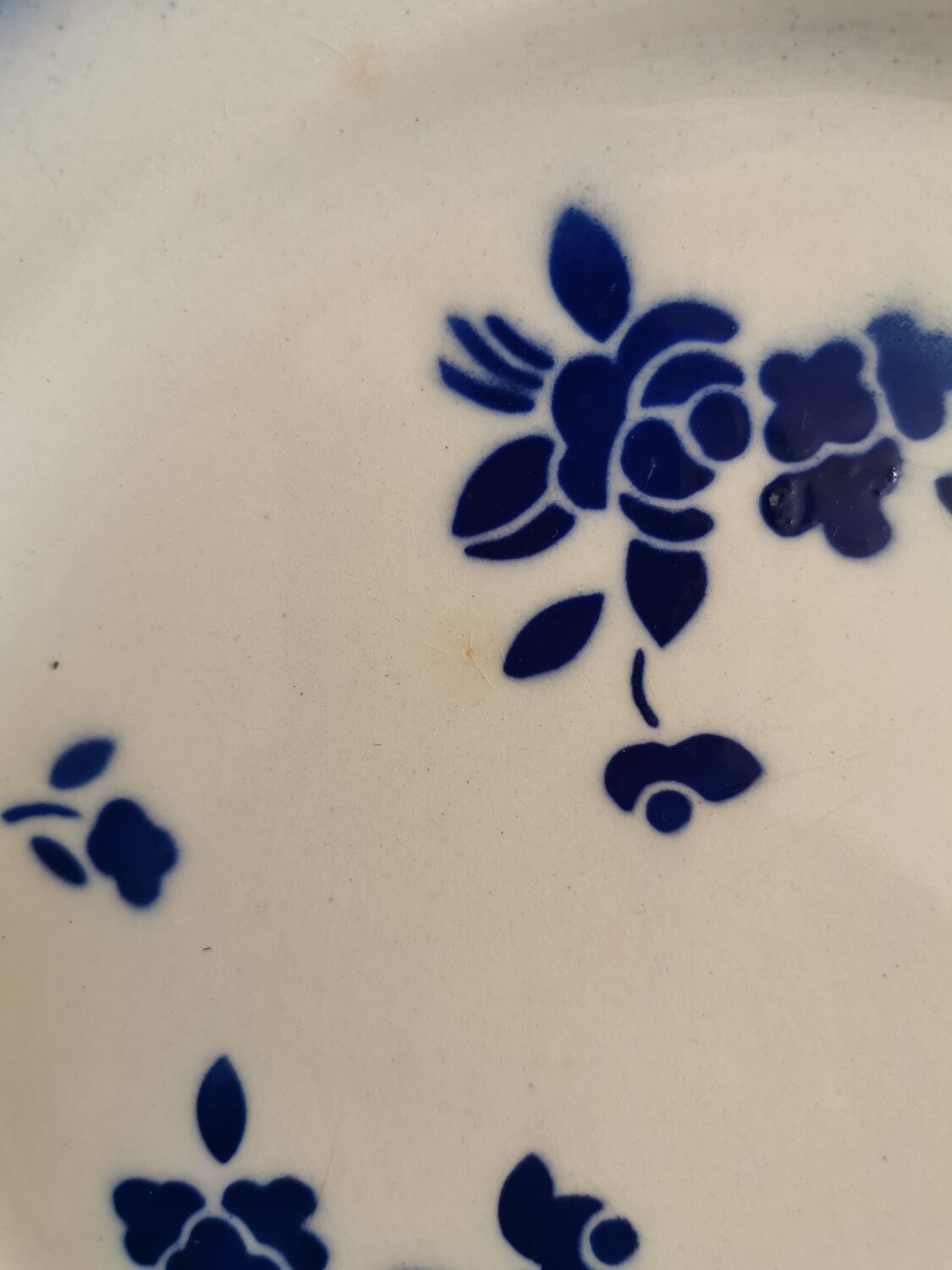 Blue Badonviller retro plates