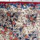 Antique 1920s Persian Kerman rug, floral medallion, red field, 267cm x 364cm
