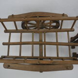 Jouet ancien dejou attelage old french wooden toy 50s