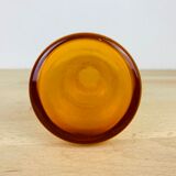 Scandinavian vase Riihimaki amber glass
