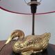 Hollywood Regency duck lamp in bronze