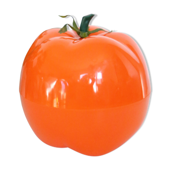 Orange tomato ice bucket, vintage