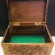 Carved wooden box