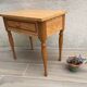 Formica and vintage wood bedside table