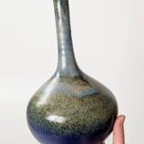 Vintage ceramic vase, balloon shape, Scandinavian style.