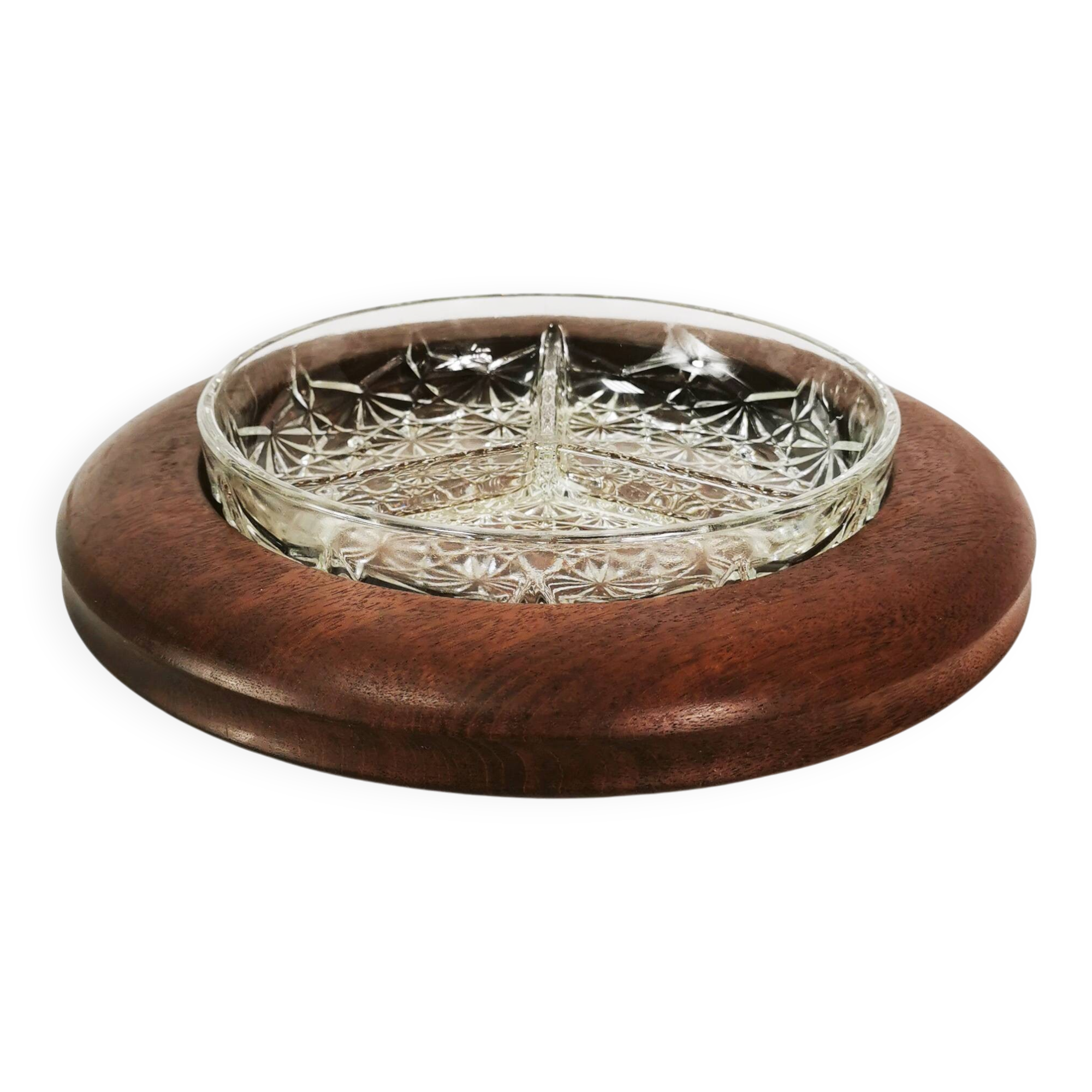 Mid Century teak snack plate, Richard Forgan Bwt, United Kingdom, 1960s.