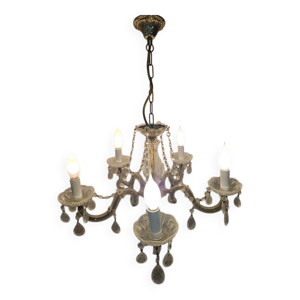 lustre à pampilles 5 - branches